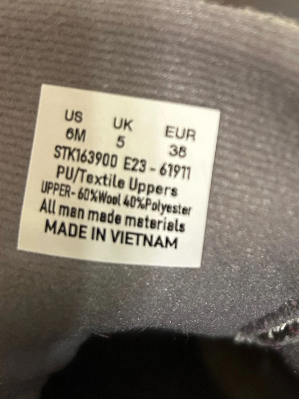Sperry Gray Wool-Top Duck Boots with Tan Laces